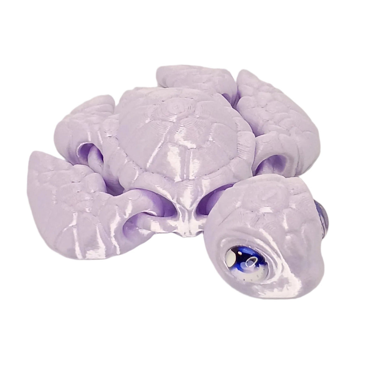 4" Seaturtle with glass eyes 3d printed