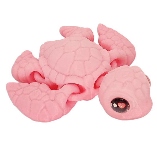 4" Seaturtle with glass eyes 3d printed