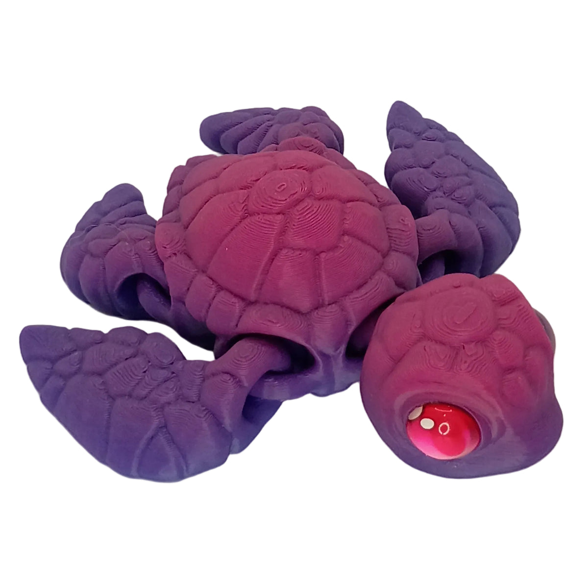 4" Seaturtle with glass eyes 3d printed