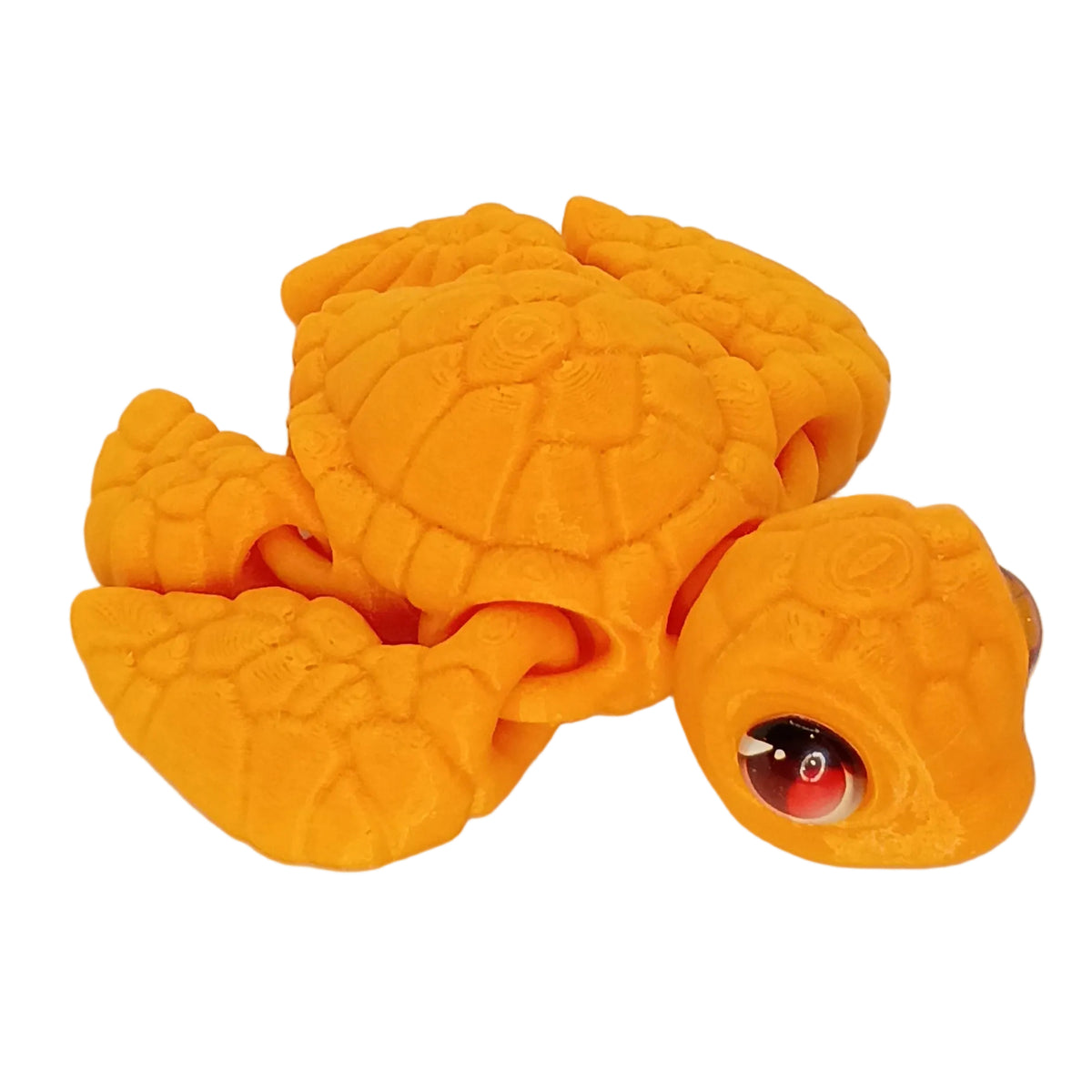 4" Seaturtle with glass eyes 3d printed
