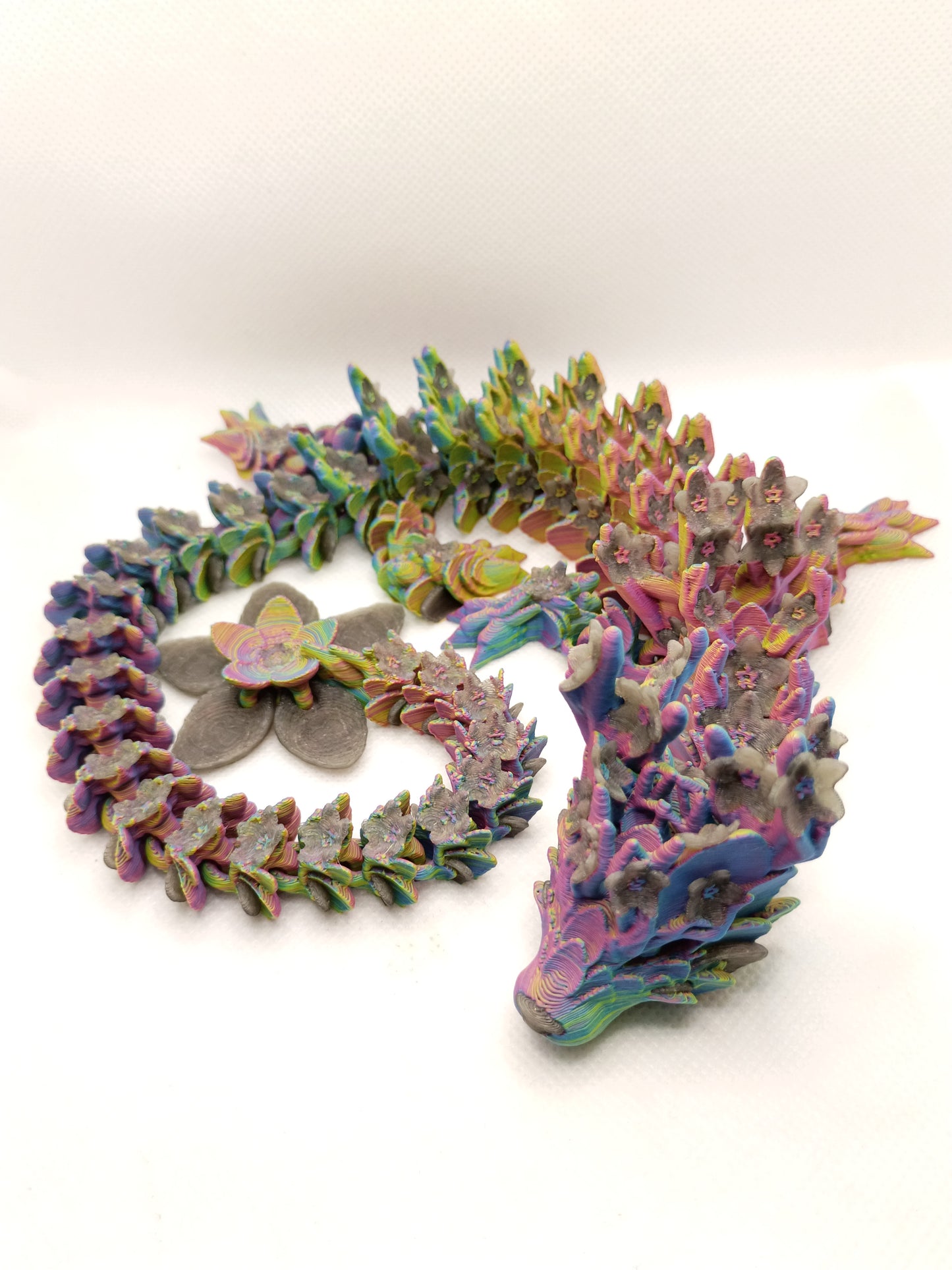 18" Cherry blossom dragon with glow in the dark flowers