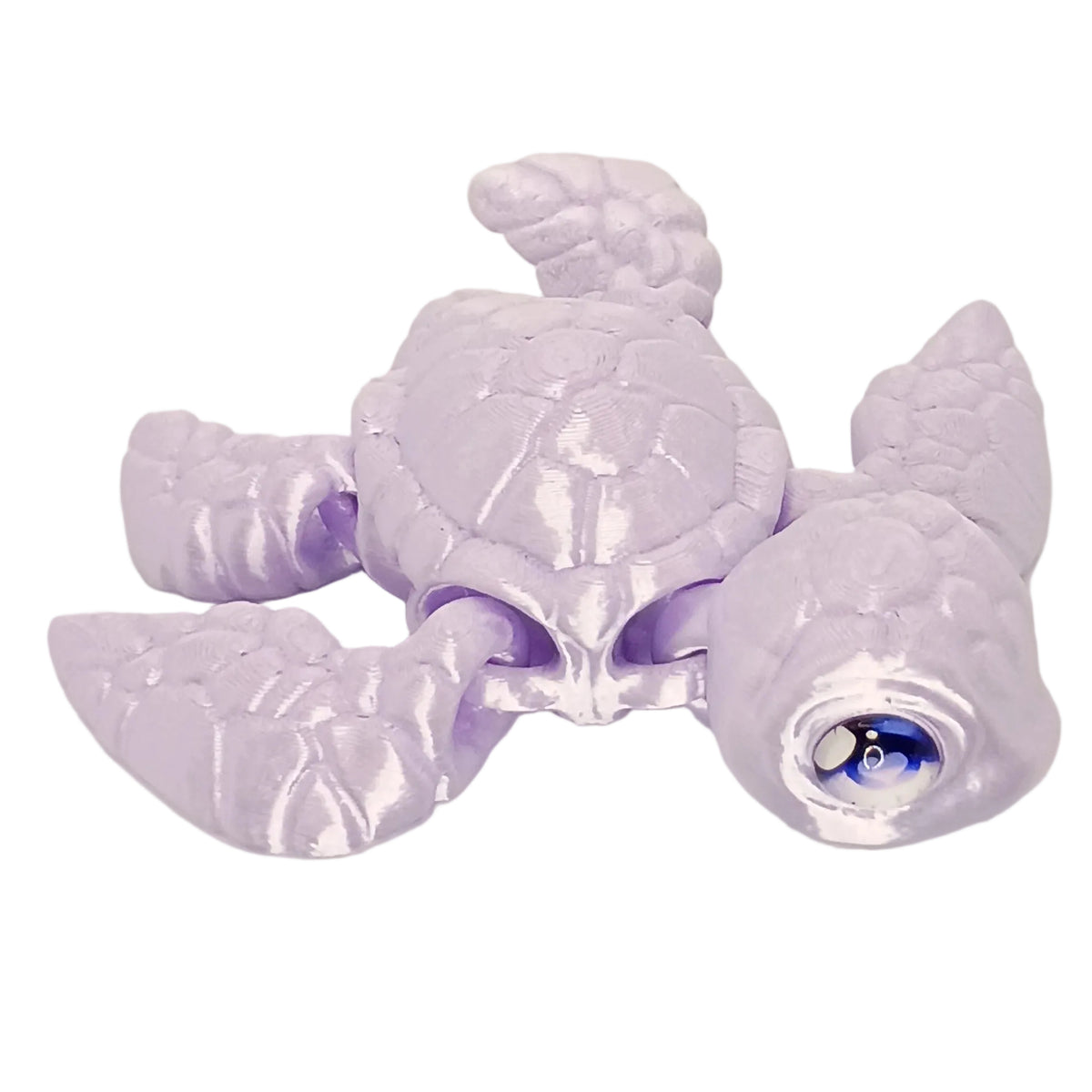 4" Seaturtle with glass eyes 3d printed